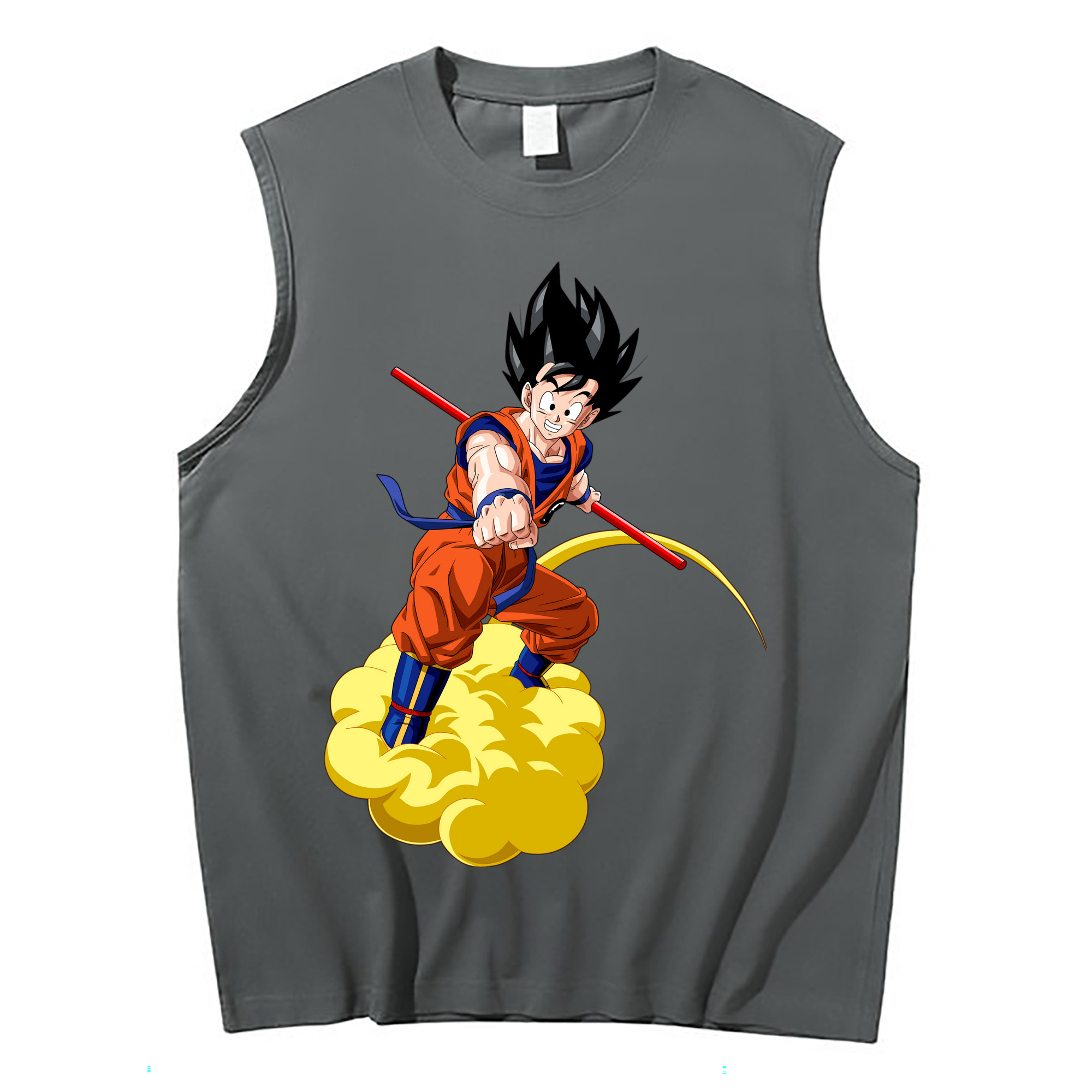 （画像用） ドラゴンボール 孫 悟飯（そんごはん）DRAGON BALL Son Gohan コットン100％タンクトップ（フロントプリント）